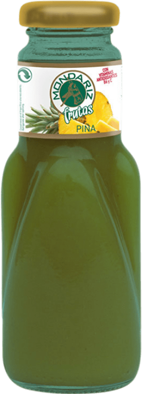 33,95 € Envio grátis | Caixa de 24 unidades Refrescos e Mixers Mondariz Frutas Piña Galiza Espanha Garrafa Pequena 20 cl