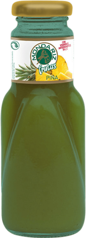 34,95 € Free Shipping | 24 units box Soft Drinks Mondariz Frutas Galicia Spain Small Bottle 20 cl Piña — Pineapple