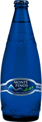 19,95 € Envio grátis | Caixa de 20 unidades Água Monte Pinos Natural Castela e Leão Espanha Garrafa Medium 50 cl