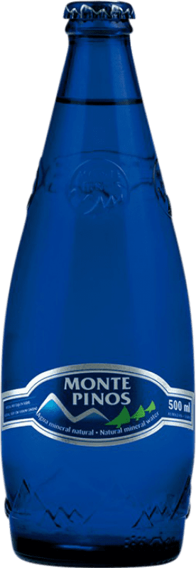15,95 € 送料無料 | 20個入りボックス 水 Monte Pinos Mineral Natural — 天然ミネラル カスティーリャ・イ・レオン スペイン ミディアムボトル 50 cl ガラス