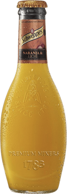 77,95 € Envoi gratuit | Boîte de 24 unités Boissons Fraîches Schweppes Naranja Premium Espagne Petite Bouteille 20 cl