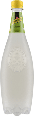 28,95 € Kostenloser Versand | 24 Einheiten Box Getränke und Mixer Schweppes Limón PET Spanien Flasche 1 L