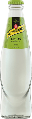 37,95 € 送料無料 | 24個入りボックス 飲み物とミキサー Schweppes Limón スペイン 小型ボトル 20 cl