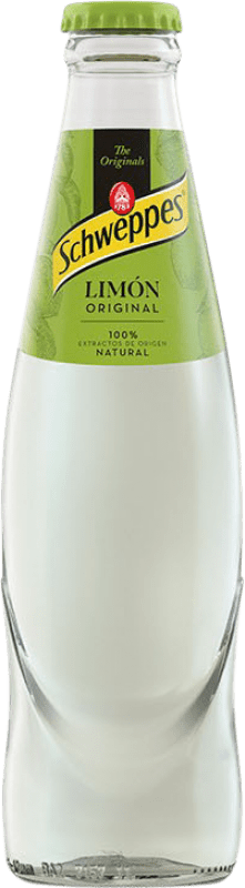 37,95 € Kostenloser Versand | 24 Einheiten Box Softdrinks Schweppes Original Spanien Kleine Flasche 20 cl Limón — Zitrone