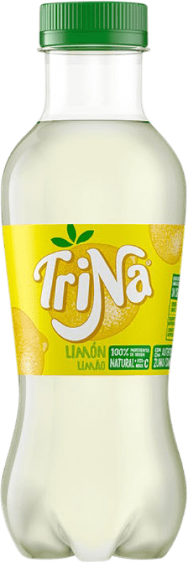 54,95 € Envio grátis | Caixa de 24 unidades Refrigerantes Trina Espanha Garrafa Medium 50 cl PET Limón — Limão