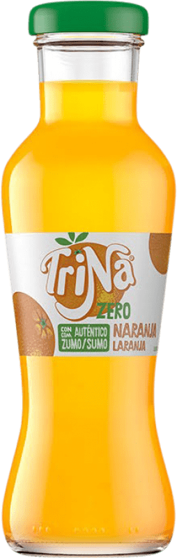 59,95 € 免费送货 | 盒装24个 饮料和搅拌机 Trina Naranja Zero 西班牙 小瓶 25 cl