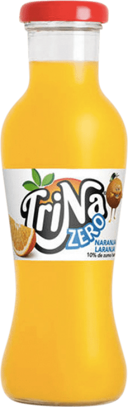 38,95 € 送料無料 | 24個入りボックス 飲み物とミキサー Trina Naranja Zero PET スペイン 小型ボトル 27 cl