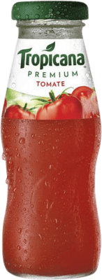 44,95 € Envio grátis | Caixa de 24 unidades Refrescos e Mixers Tropicana Tomate Espanha Garrafa Pequena 20 cl