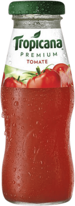 46,95 € Envio grátis | Caixa de 24 unidades Refrigerantes Tropicana Tomate Espanha Garrafa Pequena 20 cl