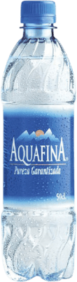 48,95 € 免费送货 | 盒装24个 水 Aquafina Mineral Natural — 天然矿物 西班牙 中瓶装 50 cl PET — 塑料