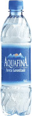 46,95 € Spedizione Gratuita | Scatola da 24 unità Acqua Aquafina PET Spagna Bottiglia Medium 50 cl