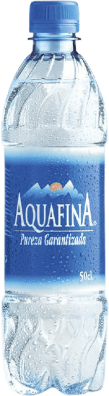 48,95 € 送料無料 | 24個入りボックス 水 Aquafina PET スペイン ボトル Medium 50 cl