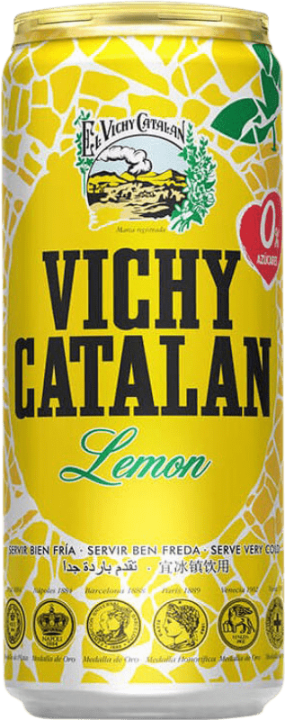29,95 € Envoi gratuit | Boîte de 24 unités Eau Vichy Catalan Mineral Natural — Minérale Naturelle Catalogne Espagne Canette 33 cl Lemon — Citron