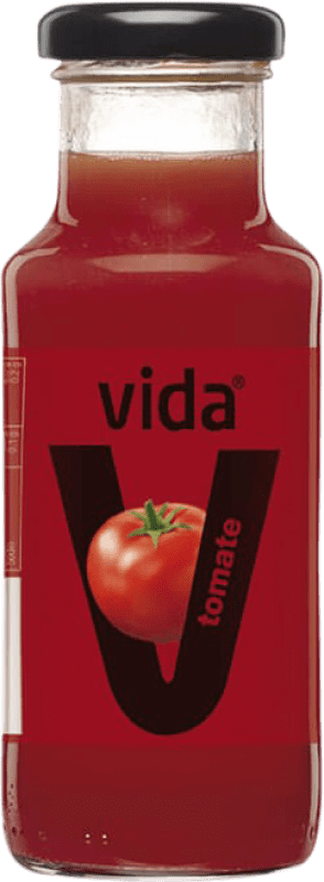 28,95 € Envio grátis | Caixa de 24 unidades Sumo Vida Espanha Garrafinha 20 cl Tomate
