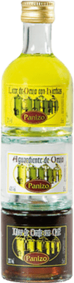 7,95 € Envio grátis | Licores Panizo Serie de 3 frascos Apilables Castela e Leão Espanha Garrafa Pequena 15 cl