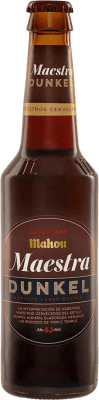 66,95 € 送料無料 | 24個入りボックス ビール Mahou Dunkel マドリッドのコミュニティ スペイン 1/3ボトル 33 cl
