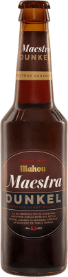 57,95 € Free Shipping | 24 units box Beer Mahou Dunkel Madrid's community Spain One-Third Bottle 33 cl