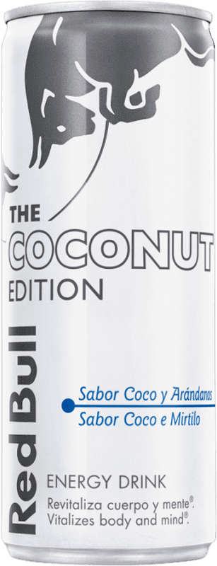 36,95 € Envío gratis | Caja de 12 unidades Refrescos y Mixers Red Bull Energy Drink Coco Austria Lata 25 cl