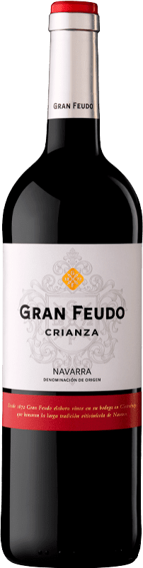 12,95 € 免费送货 | 红葡萄酒 Gran Feudo Crianza — 陈酿 D.O. Navarra 纳瓦拉 西班牙 Tempranillo — 丹魄, Garnacha — 歌海娜, Cabernet Sauvignon — 赤霞珠 大瓶 — Magnum 1,5 L