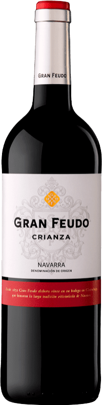 12,95 € Free Shipping | Red wine Gran Feudo Aged D.O. Navarra Navarre Spain Tempranillo, Grenache, Cabernet Sauvignon Magnum Bottle 1,5 L
