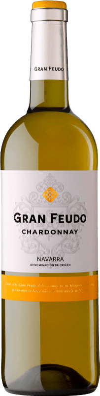15,95 € Бесплатная доставка | Белое вино Gran Feudo D.O. Navarra Наварра Испания Chardonnay — Шардоне Бутылка Магнум 1,5 L