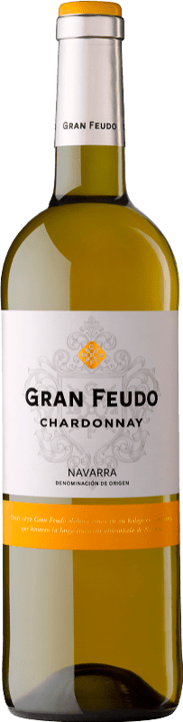 14,95 € Spedizione Gratuita | Vino bianco Gran Feudo D.O. Navarra Navarra Spagna Chardonnay Bottiglia Magnum 1,5 L