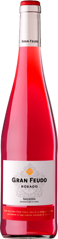 10,95 € Kostenloser Versand | Rosé-Wein Gran Feudo Rosado D.O. Navarra Navarra Spanien Grenache Magnum-Flasche 1,5 L
