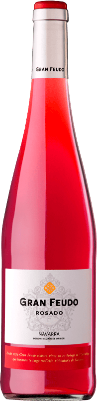11,95 € Kostenloser Versand | Roséwein Gran Feudo Rosado D.O. Navarra Navarra Spanien Grenache Magnum-Flasche 1,5 L