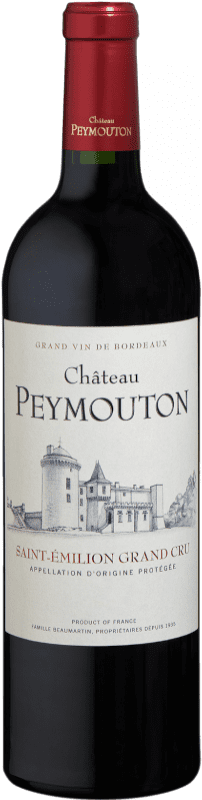 31,95 € Envío gratis | Vino tinto Jean-Pierre Moueix Château Peymouton A.O.C. Saint-Émilion Grand Cru Burdeos Francia Merlot, Cabernet Sauvignon, Cabernet Franc Botella 75 cl