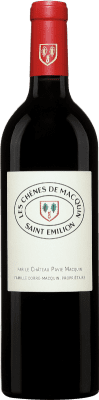 46,95 € Бесплатная доставка | Красное вино Château Pavie-Macquin Les Chenes A.O.C. Saint-Émilion Бордо Франция Merlot — Мерло, Cabernet Sauvignon — Каберне Совиньон Бутылка 75 cl