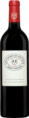 44,95 € Envio grátis | Vinho tinto Château Pavie-Macquin Les Chenes A.O.C. Saint-Émilion Bordeaux França Merlot, Cabernet Sauvignon Garrafa 75 cl