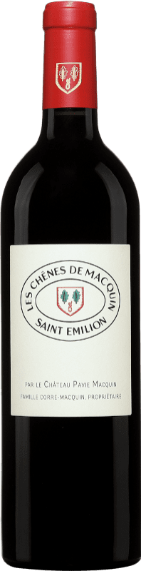 44,95 € 免费送货 | 红酒 Château Pavie-Macquin Les Chenes A.O.C. Saint-Émilion 波尔多 法国 Merlot, Cabernet Sauvignon 瓶子 75 cl