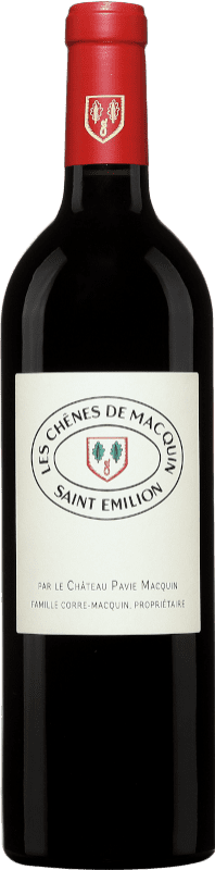 67,95 € Spedizione Gratuita | Vino Rosso Château Pavie-Macquin Les Chenes A.O.C. Saint-Émilion bordò Francia Merlot, Cabernet Sauvignon 75 cl