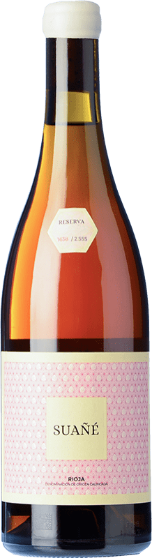 28,95 € Kostenloser Versand | Rosé-Wein Alonso & Pedrajo Suañé Rosado Reserve D.O.Ca. Rioja La Rioja Spanien Grenache, Viura, Sauvignon Weiß Flasche 75 cl
