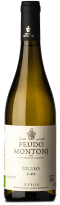 25,95 € Envío gratis | Vino blanco Feudo Montoni Della Timpa D.O.C. Sicilia Sicilia Italia Grillo Botella 75 cl