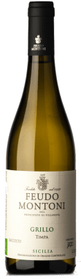 17,95 € Free Shipping | White wine Feudo Montoni Della Timpa D.O.C. Sicilia Sicily Italy Grillo Bottle 75 cl