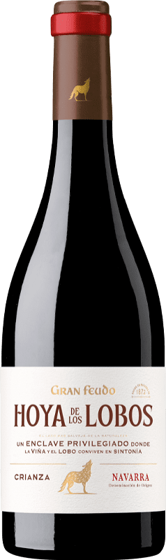 10,95 € Envoi gratuit | Vin Rouge Gran Feudo Hoya De Los Lobos Crianza D.O. Navarra Navarre Espagne Tempranillo, Merlot, Garnacha — Grenache, Cabernet Sauvignon Bouteille 75 cl