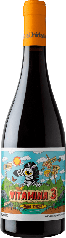 10,95 € Free Shipping | Red wine La Unidad Vitamina 3 D.O.P. Cebreros Spain Grenache Bottle 75 cl