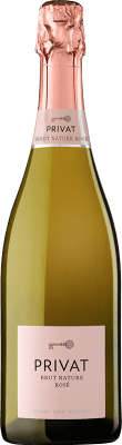 17,95 € Envio grátis | Espumante Rosé Privat Brut Nature — Bruto Natural Rosé Reserva D.O. Cava Espanha Pinot Noir, Chardonnay 75 cl