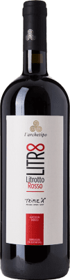 15,95 € Бесплатная доставка | Красное вино L'Archetipo Litrotto Rosso I.G.T. Puglia Апулия Италия Merlot, Cabernet Sauvignon, Montepulciano, Primitivo, Susumaniello бутылка 1 L
