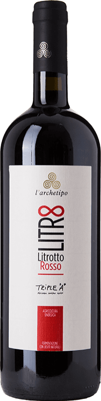 14,95 € Free Shipping | Red wine L'Archetipo Litrotto Rosso I.G.T. Puglia Puglia Italy Merlot, Cabernet Sauvignon, Montepulciano, Primitivo, Susumaniello Bottle 1 L