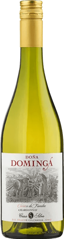 9,95 € Envio grátis | Vinho branco Casa Silva Doña Dominga I.G. Valle de Colchagua Vale de Colchagua Chile Chardonnay Garrafa 75 cl