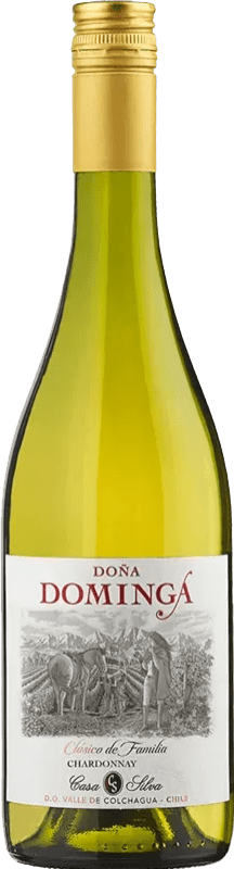6,95 € Spedizione Gratuita | Vino Bianco Casa Silva Doña Dominga I.G. Valle de Colchagua Colchagua Valley Chile Chardonnay 75 cl
