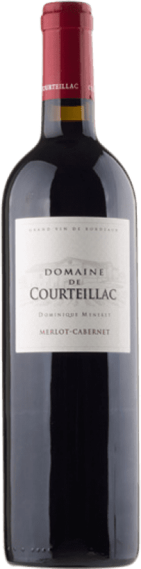 19,95 € Envío gratis | Vino Tinto Domaine de Courteillac Supérieur — Superior A.O.C. Bordeaux Burdeos Francia Merlot, Cabernet Sauvignon, Cabernet Franc Botella 75 cl