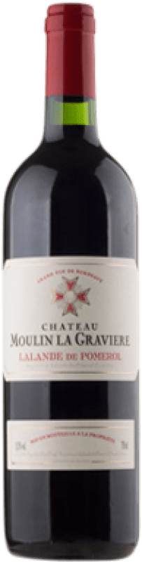 77,95 € 免费送货 | 红酒 Château La Graviere A.O.C. Lalande-de-Pomerol 波尔多 法国 Merlot, Cabernet Sauvignon, Cabernet Franc 瓶子 Magnum 1,5 L