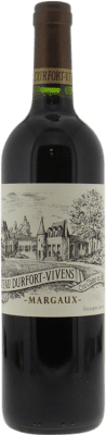128,95 € Kostenloser Versand | Rotwein Château Durfort Vivens A.O.C. Margaux Bordeaux Frankreich Merlot, Cabernet Sauvignon Flasche 75 cl