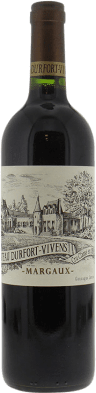 128,95 € Kostenloser Versand | Rotwein Château Durfort Vivens A.O.C. Margaux Bordeaux Frankreich Merlot, Cabernet Sauvignon Flasche 75 cl