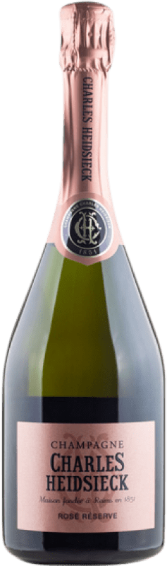 239,95 € Kostenloser Versand | Rosé Sekt Charles Heidsieck Rosé Brut Reserve A.O.C. Champagne Champagner Frankreich Pinot Schwarz, Chardonnay, Pinot Meunier Magnum-Flasche 1,5 L