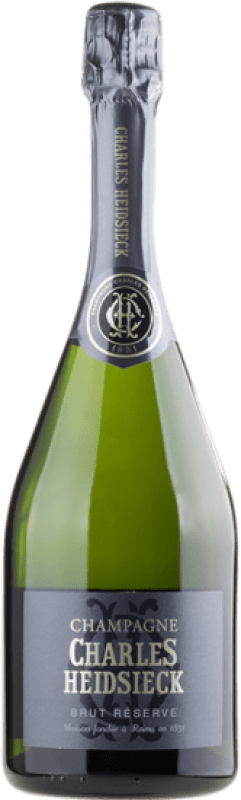 46,95 € Envio grátis | Espumante branco Charles Heidsieck Brut Reserva A.O.C. Champagne Champagne França Pinot Preto, Chardonnay, Pinot Meunier Meia Garrafa 37 cl