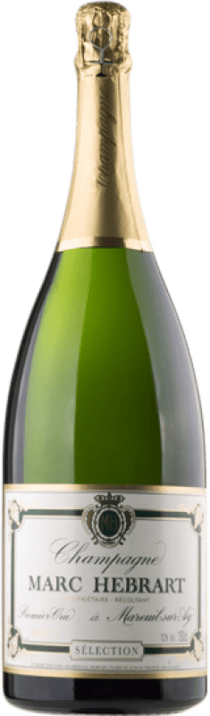117,95 € 送料無料 | 白スパークリングワイン Marc Hébrart Selection Premier Cru Brut A.O.C. Champagne シャンパン フランス Pinot Black, Chardonnay マグナムボトル 1,5 L